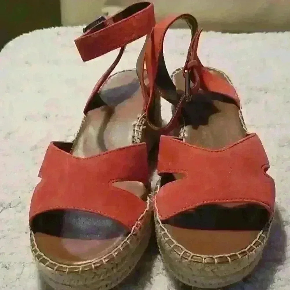 Franco Sarto platform sandals sz 9 1/2 - Picture 2 of 7